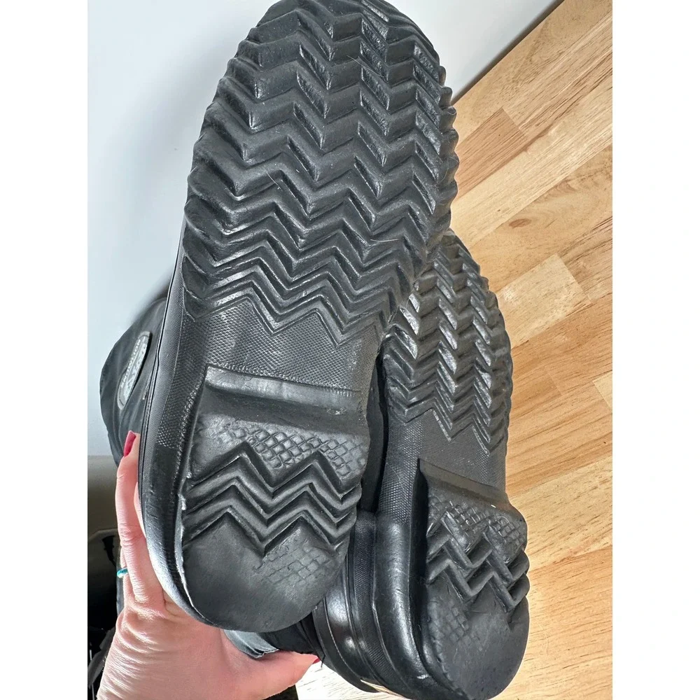 Womens Vintage Sorel Black Snowlion Winter Boots Waterproof Nylon Rubber Size 7 - Picture 8 of 11